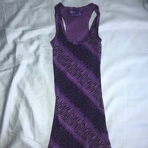 MCMA purple cheetah tank top